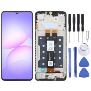 Samsung Galaxy A07 5G SM-A076B Original LCD Screen Digitizer Full Assembly with Frame