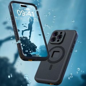 iPhone 16 Pro Max TELESIN IP68 Waterproof Case Submersible Touchscreen Phone Cover