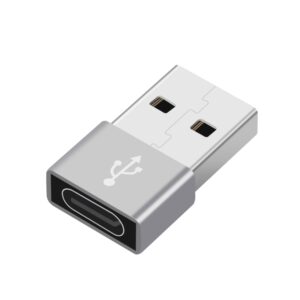 USB-C / Type-C Female to USB 2.0 Male Aluminum Alloy Adapter, Support Charging & Transmission Data